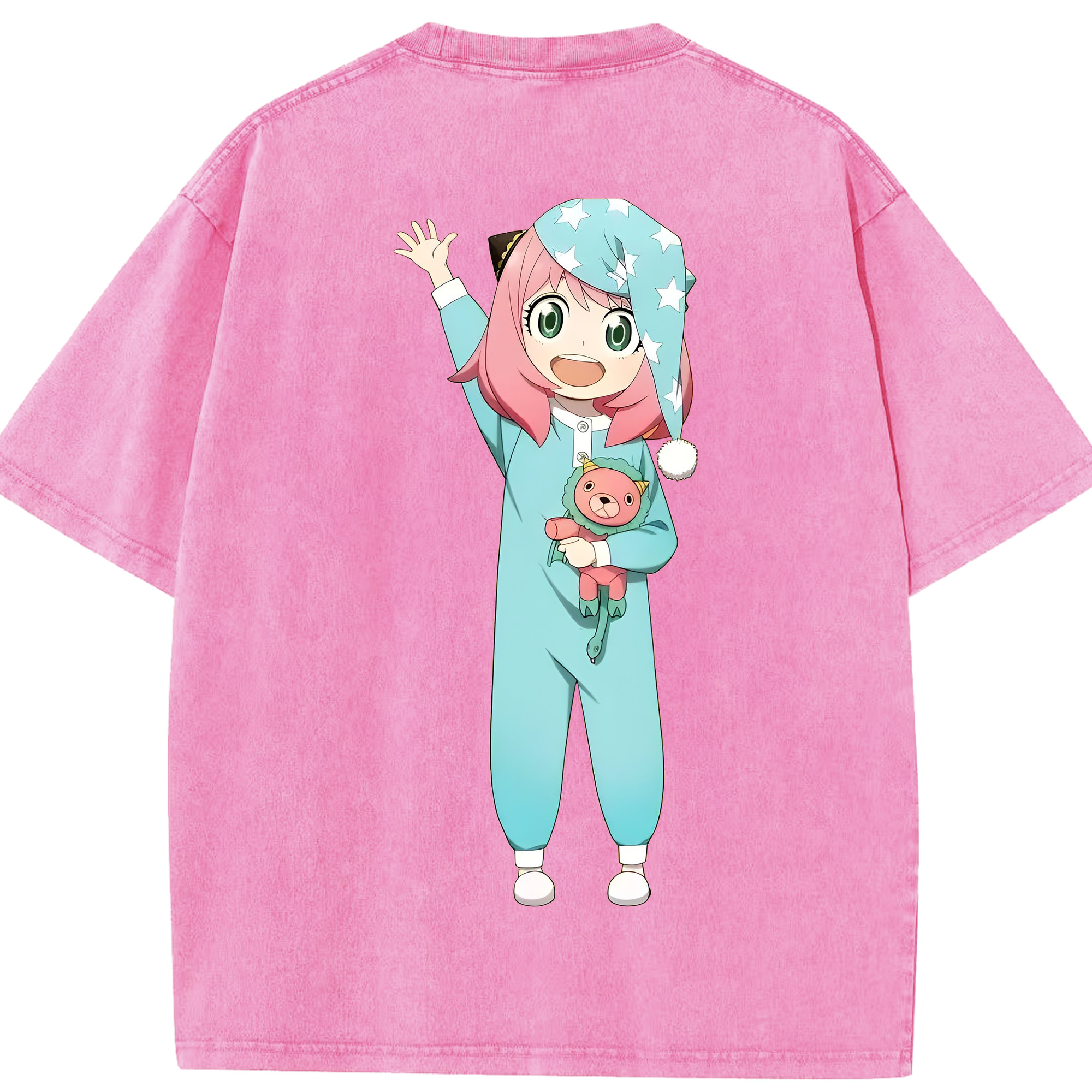 （画像用） SPY×FAMILY间谍家家酒 綿100% ヴィンテージ風 半袖Tシャツ（背面プリント）